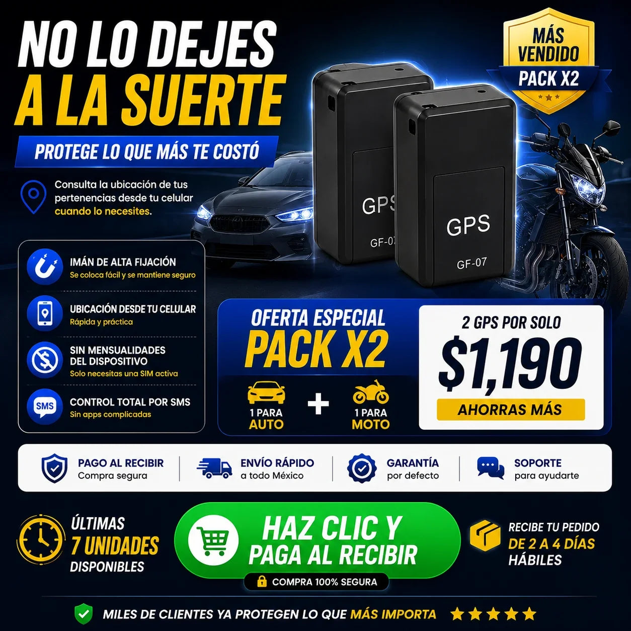 Gps Rastreador Magnético | Ubica Todo Sin Rastro + envio gratis + regalo