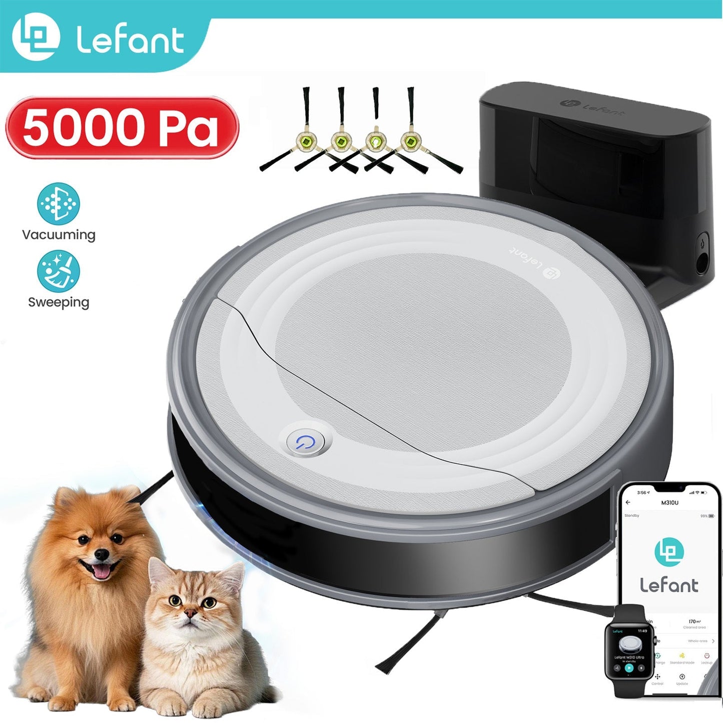 Robot Aspirador y Fregador — Él limpia, tú vives 🤖 + Envio Gratis