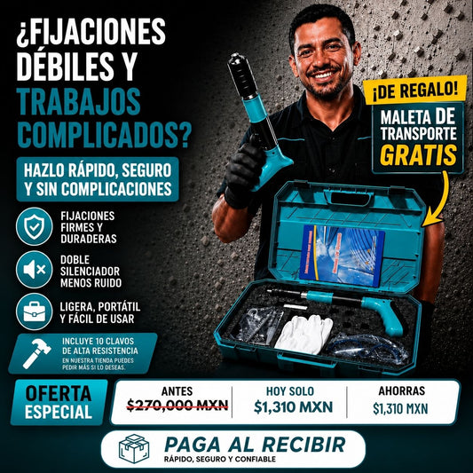 FixaPro – Remachadora Profesional, Fija en Segundos + Envio Gratis + Regalo