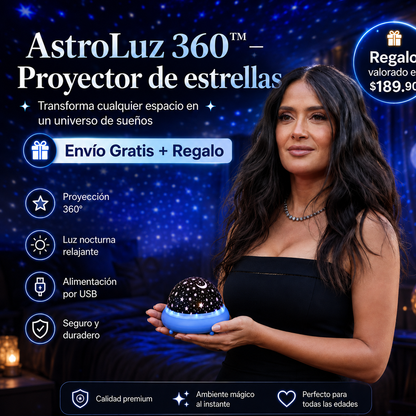 AstroLuz 360™ — Proyector de estrellas + Envio Gratis + Regalo - 50%
