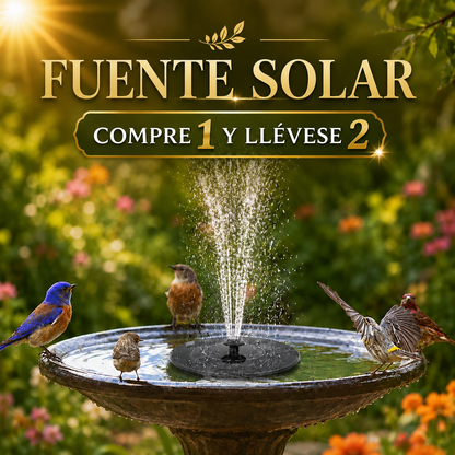 🔥COMPRE 1 Y LLÉVESE 2🔥 Bomba de fuente solar compacta para aves – ¡Mantén tu jardín vivo! 🐦️