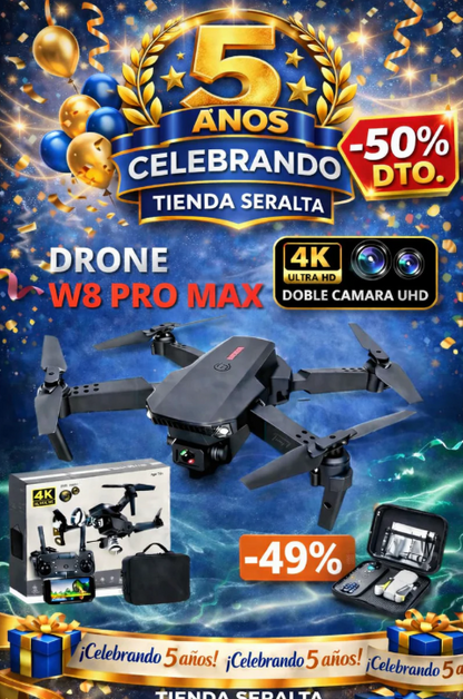 NUEVO DRONE PRO IA 4K CON INTELIGENCIA ARTIFICIAL 2 BATERÍAS + ENVIO GRATIS