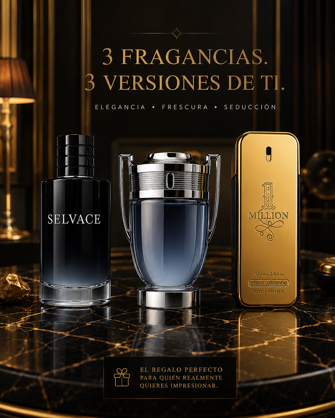 💎 EL KIT MASCULINO MÁS DESEADO DEL MOMENTO - COMPRE 1 Y LLÉVESE 3 PERFUMES IMPORTADOS + Envío Gratis 🔥