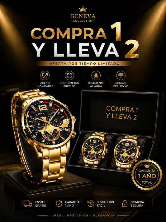 🔥 COMPRE 1 Y LLÉVESE 2 RELOJES IMPORTADOS🔥 + Envío Gratis a todo México