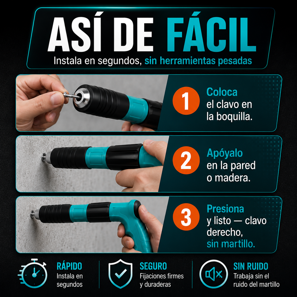 FixaPro – Remachadora Profesional, Fija en Segundos + Envio Gratis + Regalo