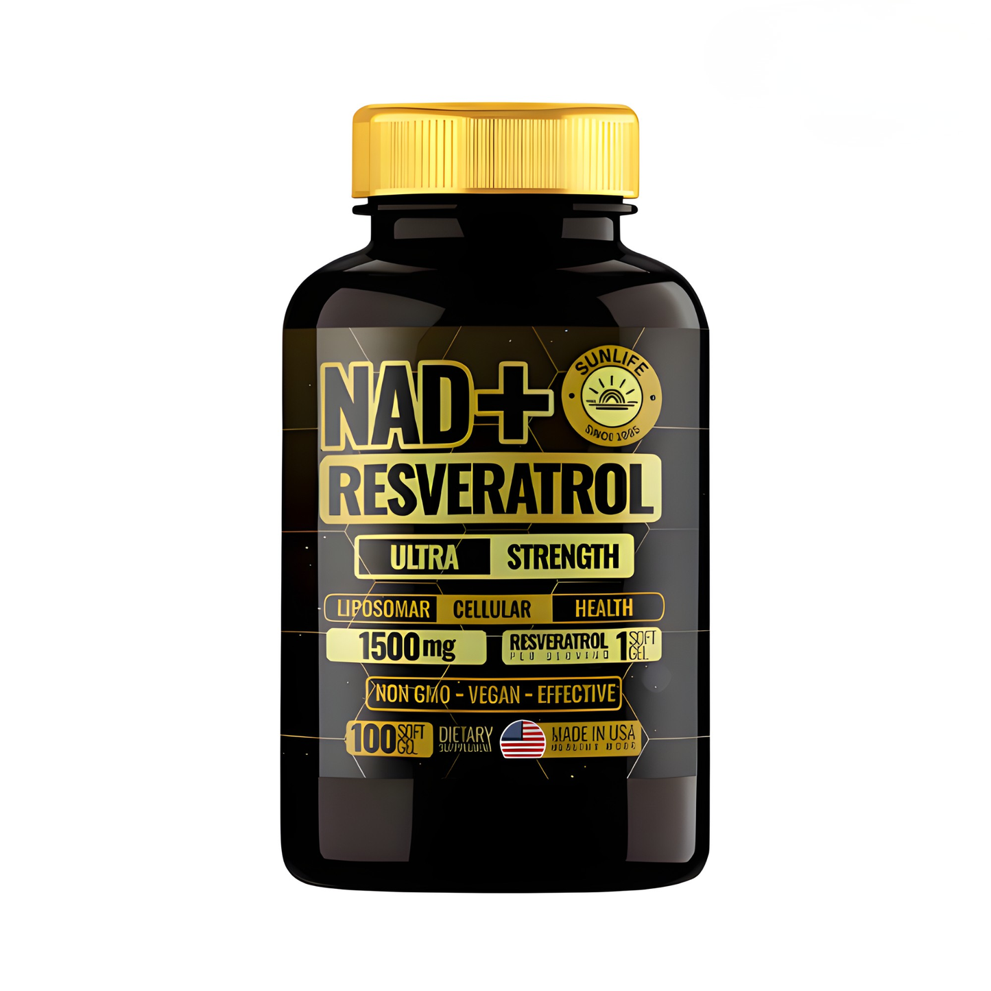 Suplemento NAD+Resveratrol 100 Capsulas