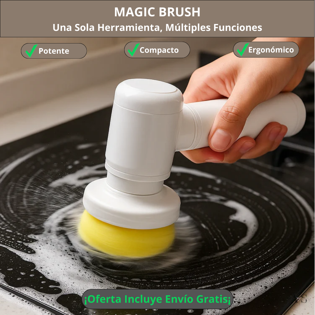 SpinClean Pro™ – Cepillo Eléctrico Multifuncional